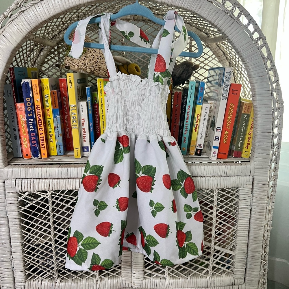 Handmade strawberry dress